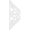 Ekena Millwork 32"H x 94 1/2"W Farmhouse Fence PVC Wainscot Paneling Kit WPK32X94FHF - alternate 2